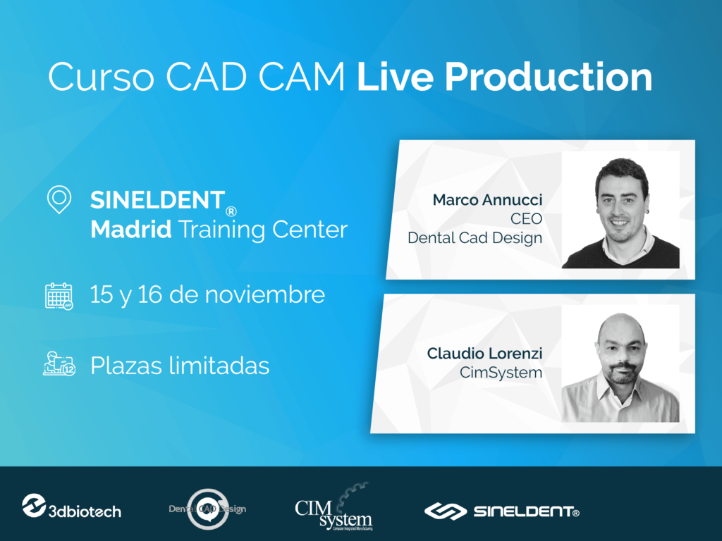 Nuevo curso CAD-CAM Live Production en SINELDENT® Madrid